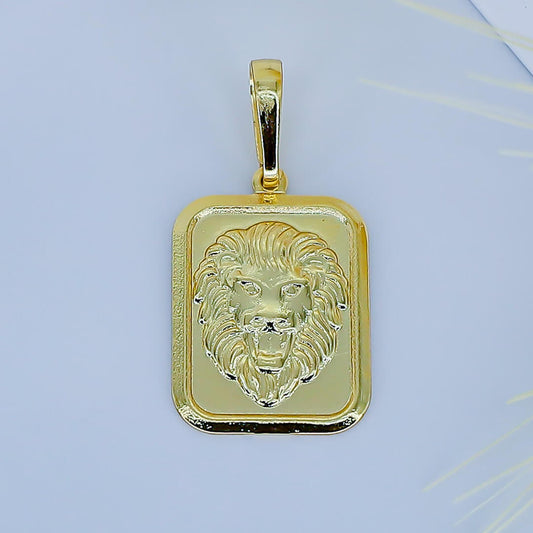 Pingente medalha com cara de leão - 27976